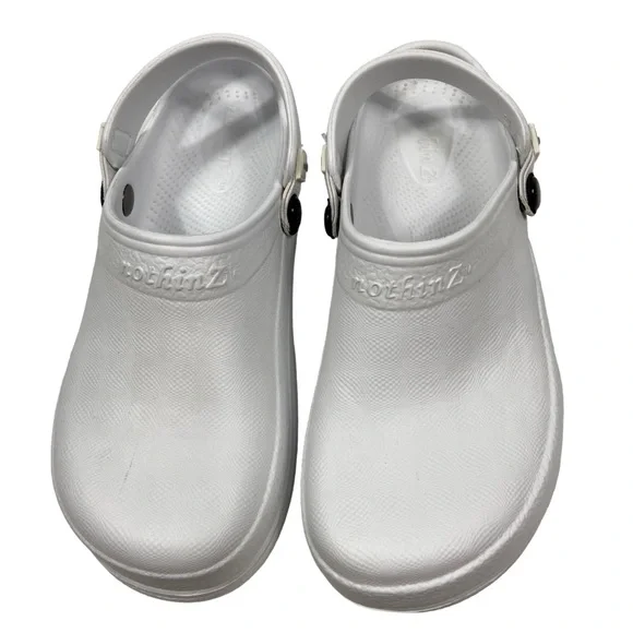 NothinZ White Lightweight Clogs Unisex - Picture 3 of 4